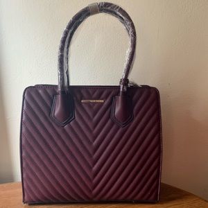 Aldo burgundy satchel with shoulder strap